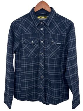 KLIM Shirt Plaid Upland Flannel Long Sleeve Motorcycle Black